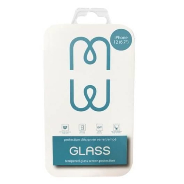 Skærmbeskytter Glas til iPhone 12 Pro Max GLASS BASIC MW Transparent Transparent