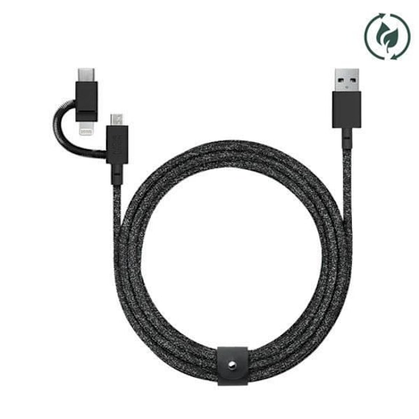 Native Union Eco Belt yleiskaapeli (2 m) musta