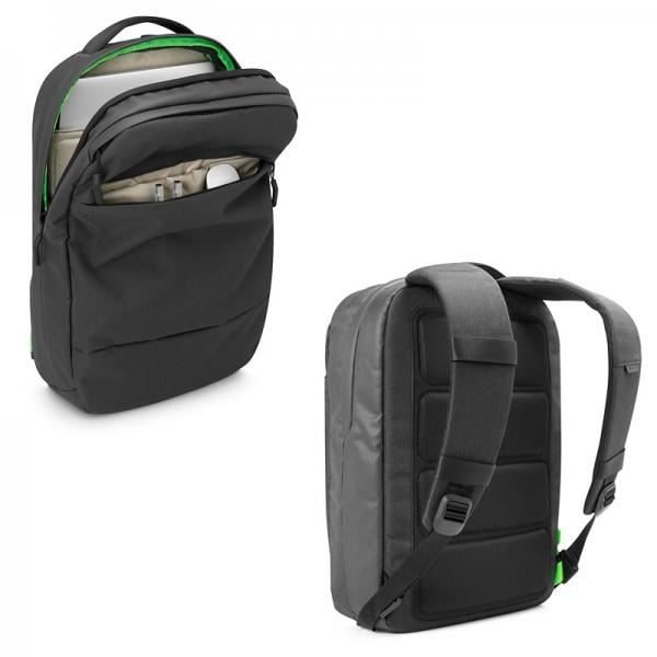 Rygsæk - INCASE - City Compact - Til MacBook Pro 15" og iPad - Sort - Polstret og rummelig