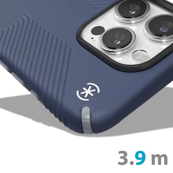 iPhone 15 Pro Fodral Presidio2 Grip Clicklock Speck Midnight Blue Blå