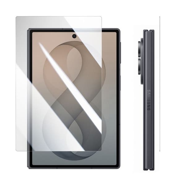 Skärmskydd för Galaxy Z Fold8 Extern i Härdat Glas Stötsäker Transparent Vit
