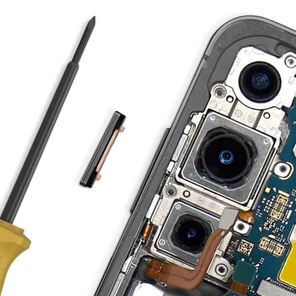 Volymknapp för Samsung Galaxy S24 och S24 Plus Svart Svart