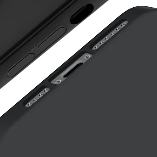 Cover til iPhone 14 Pro - KARL LAGERFELD - Bi-materiale - Forhøjede kanter - Sort Svart