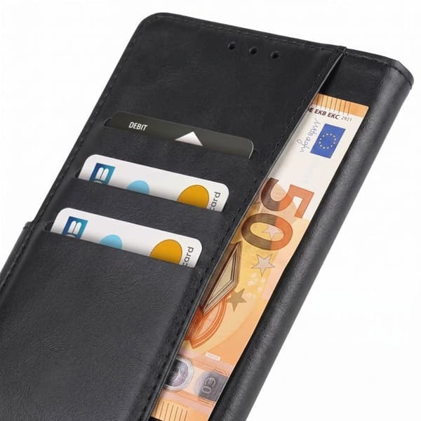 Fodral för Google Pixel 11 Pro XL Läderlook med Stöd och Plånboksflik Svart Svart