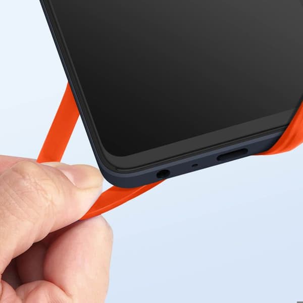 Smartphone Snor Etui med Kortlomme serie NeckPouch Orange