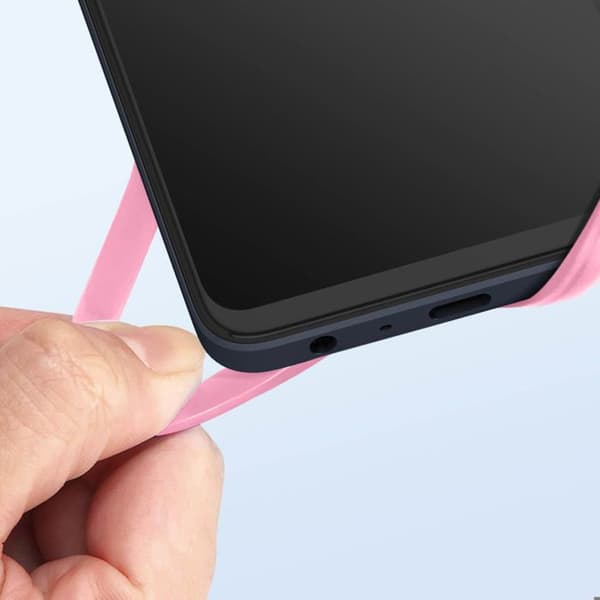 Halsrem med kortficka för smartphone serie NeckPouch Rosa