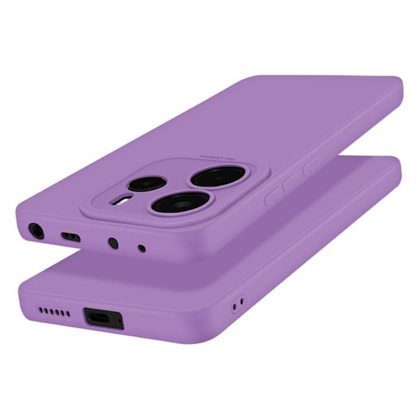 Mobilskal för Xiaomi Redmi Note 14 4G Silikon Slät Kamerablock Skyddad Lila Lila