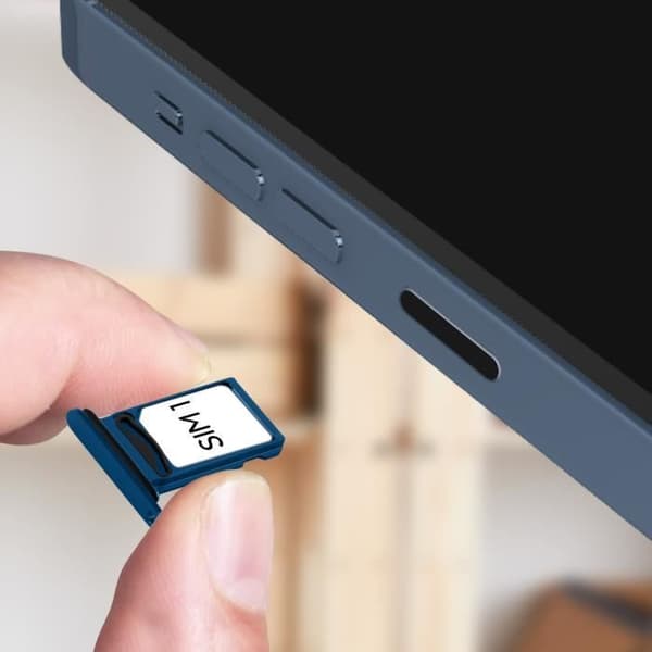 SIM kort skuffe - iPhone - 13 Pro Max - 13 Pro - Blå - Kompatibel Nano SIM Blå