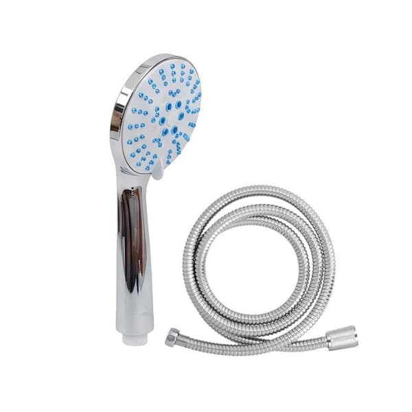 Duschhuvud - AVIZAR - Set - Flexibel 1,5 m - Kromad - ABS Grå