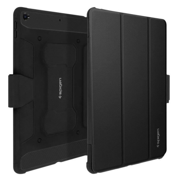 iPad 2020 / 2019 10.2 fodral Stötsäkert stativ Rugged Armor Pro Spigen Black Svart