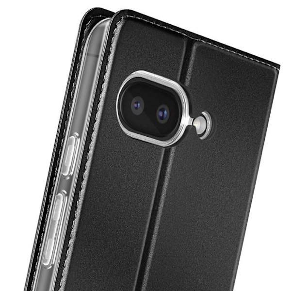 Kotelointi Google Pixel 9a Satin-efekti Korttipidike Video-tuki Dux Ducis Musta Svart
