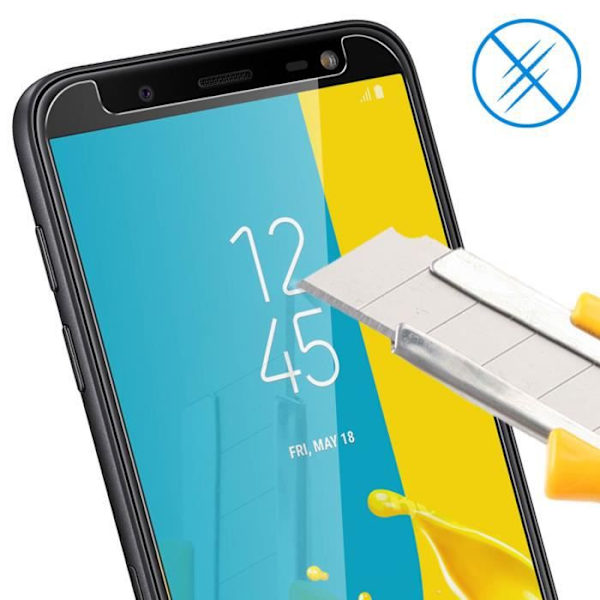 Film för Samsung Galaxy J6 Skydd Härdat glas 9H Hårdhet Anti-explosion