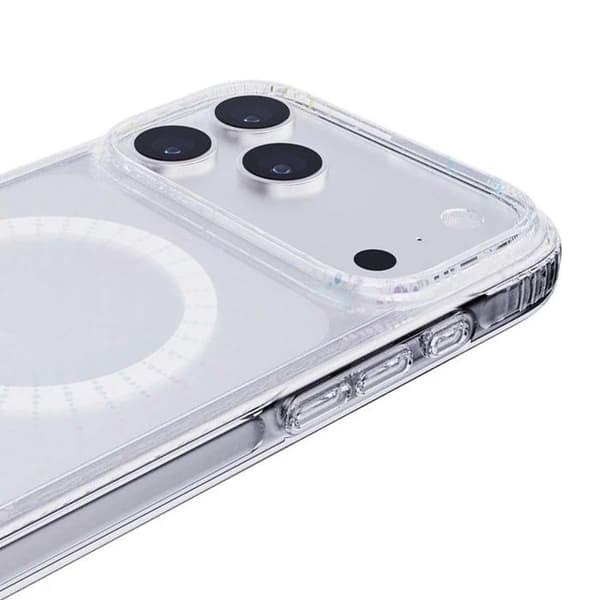 MagSafe Cover - TECH21 - iPhone 17 Pro Max - Månens Effekt - Gennemsigtig - Stødbeskyttelse Vit
