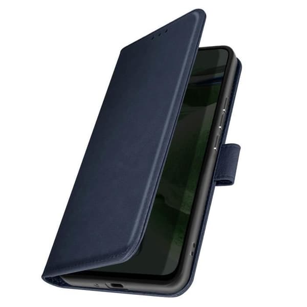 Etui til iPhone X og XS tegnebog og videoholder Midnight Blue Blå