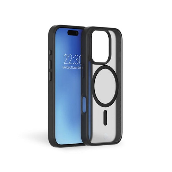 Forcecase MagSafe -yhteensopiva vahvistettu suojakuori iPhone 16 Pro Frost Blackille