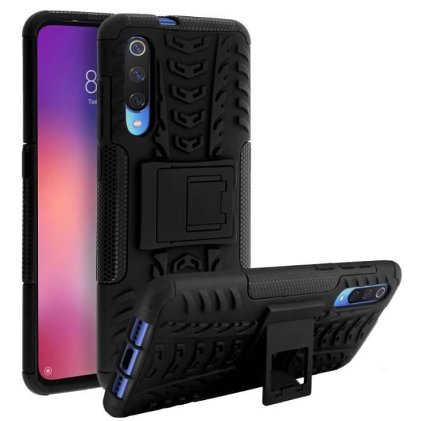 Xiaomi Mi 9 Hard Hybrid Protection Fodral Mjukt videostöd Svart