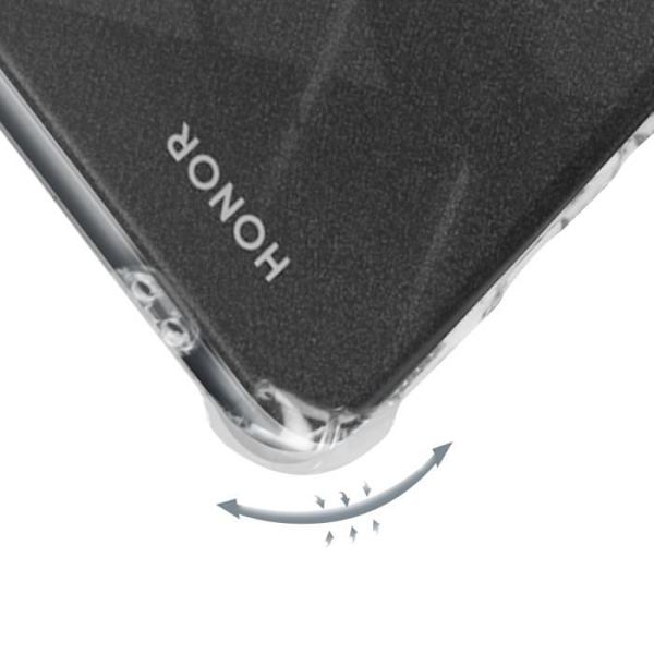 AVIZAR halvstyvt fodral till Honor 90 Smart - Transparent - Stötsäker förstärkta hörn Transparent