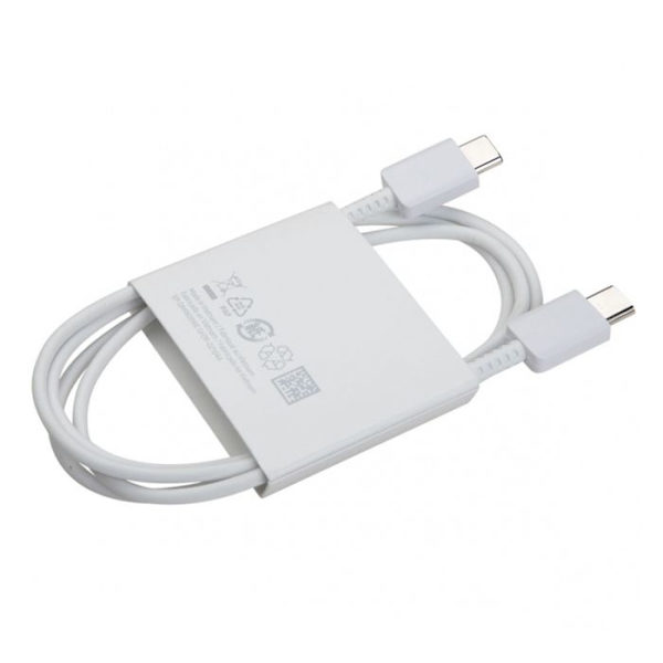 Kabel (EP-DN980BWE) Type-C til Type-C, 25 W, 3 A, 1 m SAMSUNG White (bulkemballage)