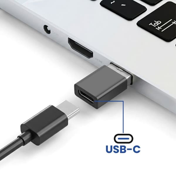 USB-C Hon till USB 3.0 Hane Höghastighet 5Gbps Blå Stjärna Svart
