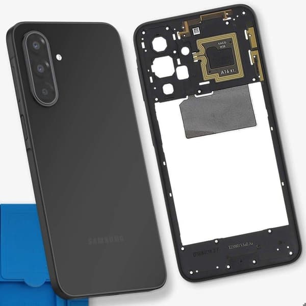 Ersättningscentralchassi för Galaxy A17 5G Service Pack Samsung Svart Svart