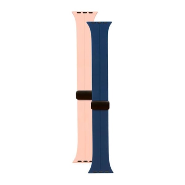 Apple Watch - BIGBEN - 2 pakkausta - Vaaleanpunainen - Vedenkestävät - Mukavat Blå