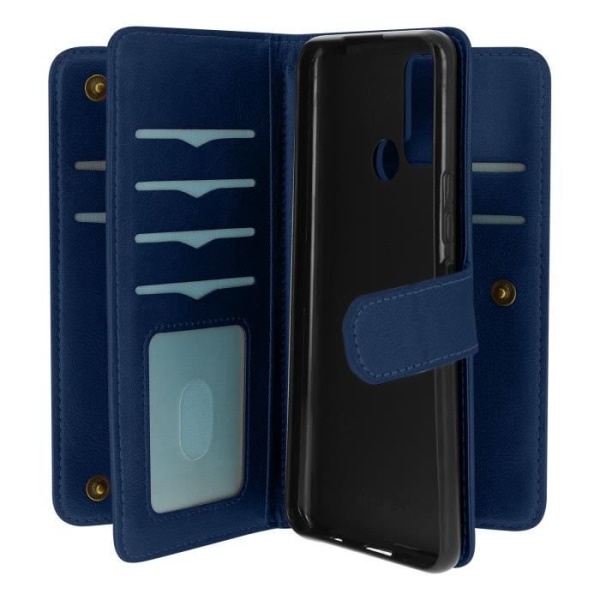 Realme 7i Multi-compartment Folio Case Stand Function Night Blue