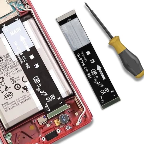 Reservedel bundkort kabel til Samsung Galaxy S20 FE Original Samsung Sort