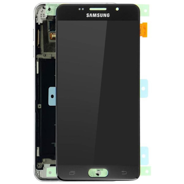 LCD Touchscreen i blok - Samsung - Galaxy A5 2016 - Sort - Original - Nem udskiftning Svart