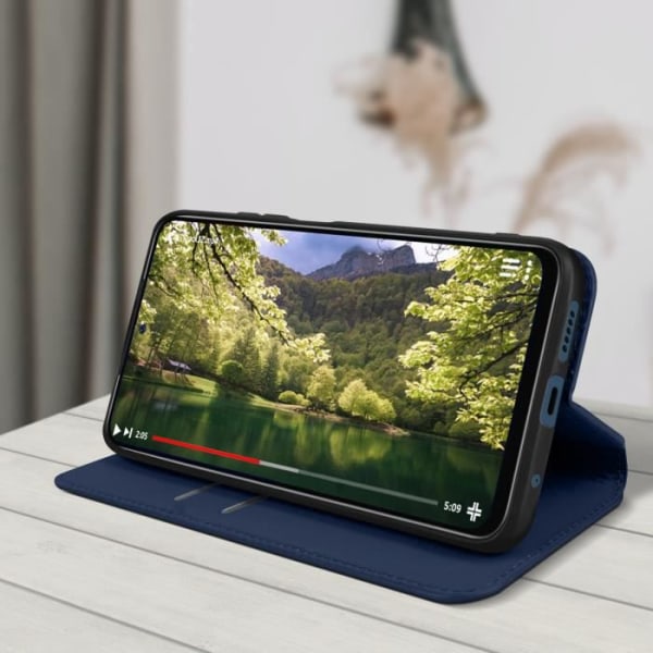 Fodral Xiaomi Redmi Note 11 Pro Wallet Funktion Stöd Video midnattsblå Nattblått