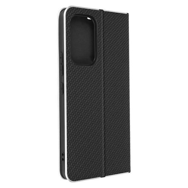 Samsung A53 5G Carbon Case Korttitelineen jalusta Forcell Luna Book Carbon Black Svart