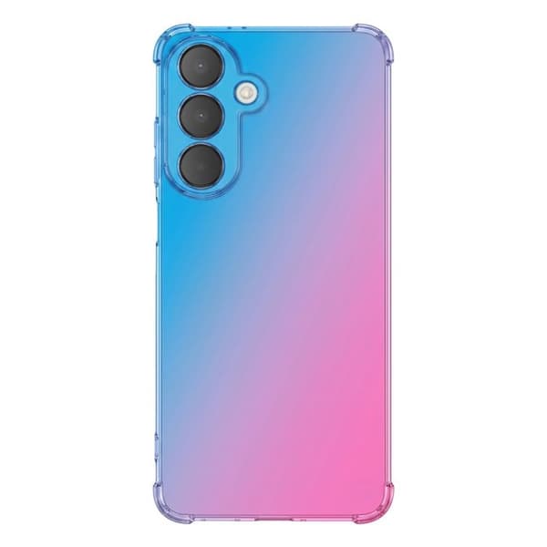 Cover til Galaxy A27 med Forstærkede Hjørner, Translucent Gradient Effekt Blå / Rosa blått och rosa