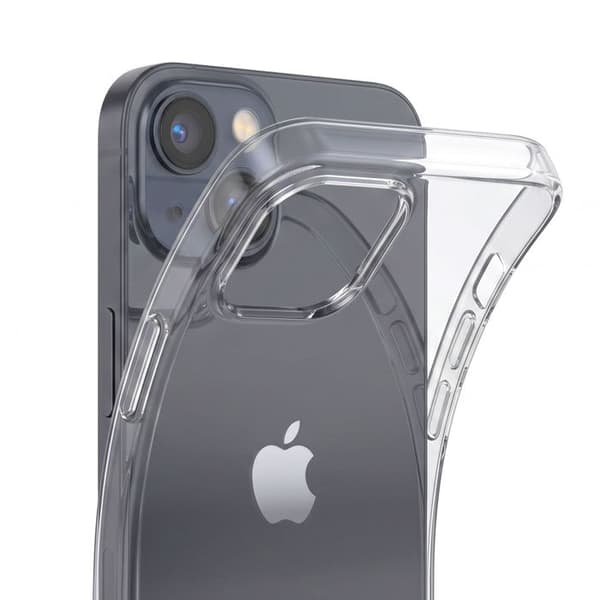 Pack skal och härdat glas för iPhone 14 Stöt- och repbeständig Mayaxess Transparent Vit