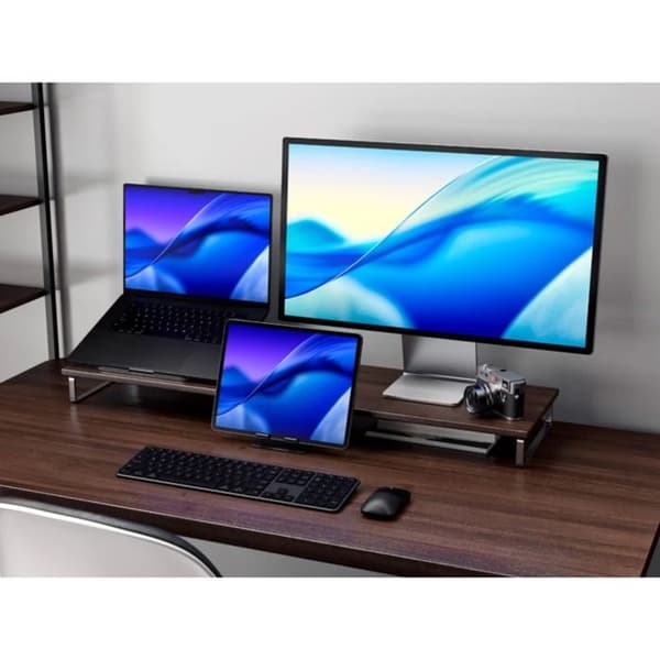 Trådlöst Bluetooth AZERTY-tangentbord för MacOS / PC Modell SlimEX3 Satechi Svart
