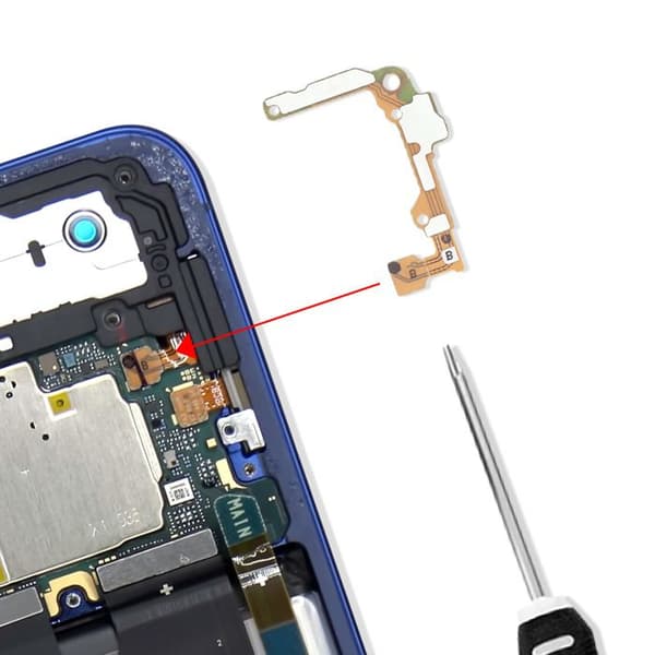 Nappe FRC Original til Galaxy S25 Plus Flex Kabel Lydforbindelse Hovedkort Samsung Grøn Grön