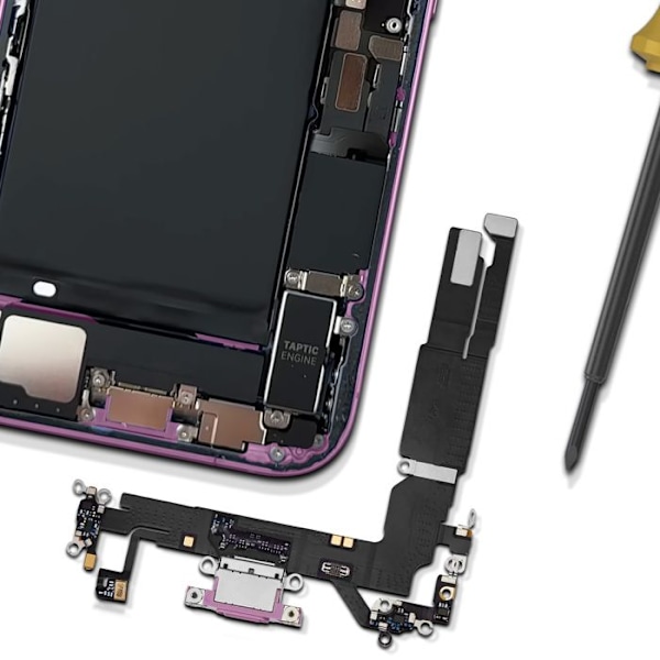 USB C Latausliitin iPhone 16 Relife Roosa Rosa