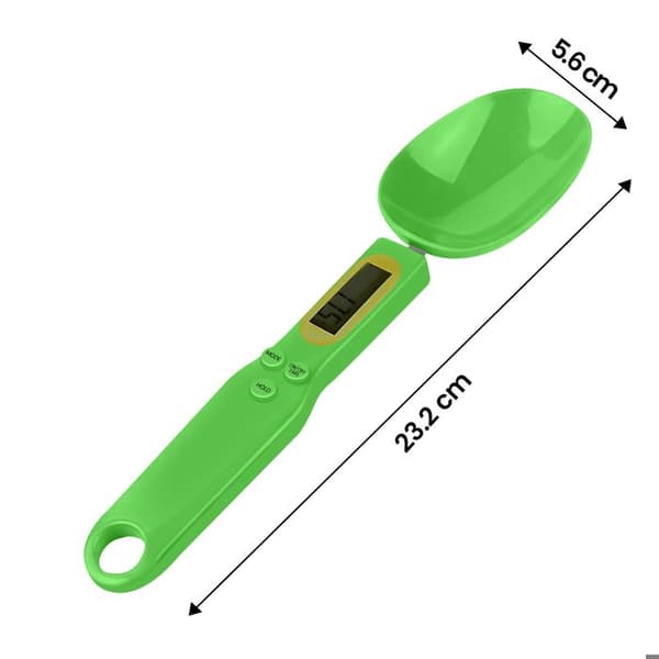 Elektronisk Måttsked med LCD-display och Inbyggd Tara Grön Grön