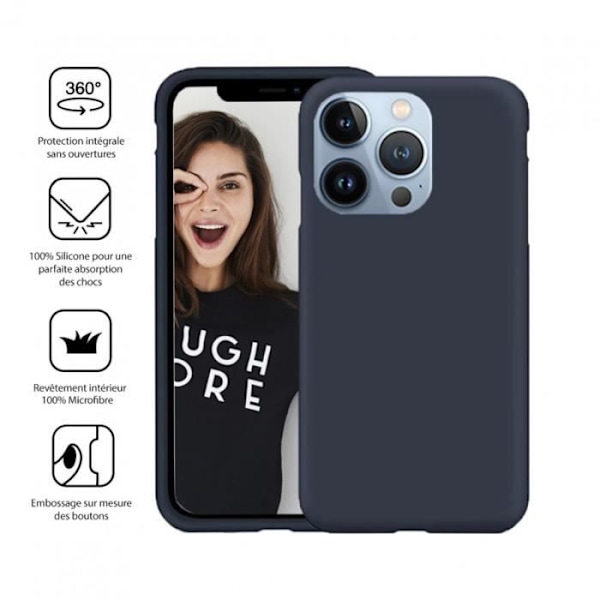 JAYM Soft Case iPhone 14:lle - Sininen - MagSafe-yhteensopiva Blå