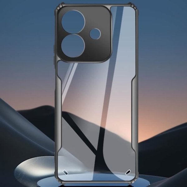 Fodral - AVIZAR - Realme C61 - Stötsäker silikon - Täckt kamerablock - tunn och lätt profil Svart