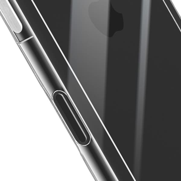Cover - ADVARSEL - iPhone 17 Pro - Blød silikonekant - Forstærkede hjørner - Transparent Vit