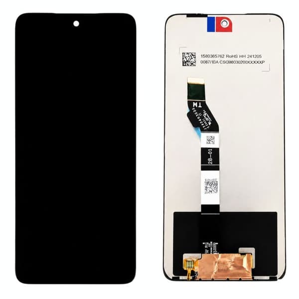 AMOLED Erstatningsskærm til Motorola Moto G56 Service Pack Motorola Sort Svart