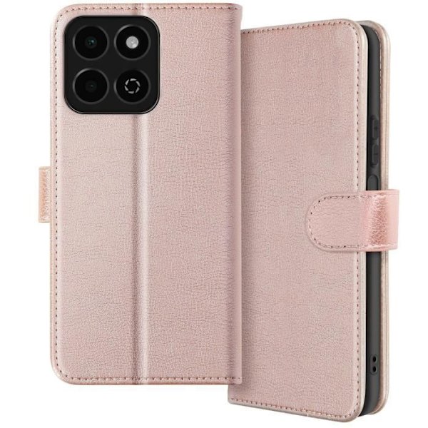 Kotelo Honor 200 Smart Flip -lompakolle ja videotuki vaaleanpunaiselle samppanjalle Rosa
