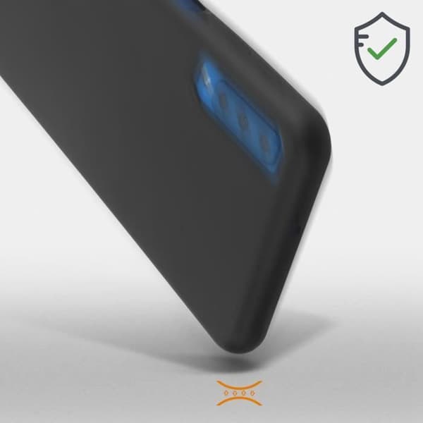 Coque - Samsung - Galaxy A7 2018 - Fleksibel - Soft Touch - Ridsefast Svart