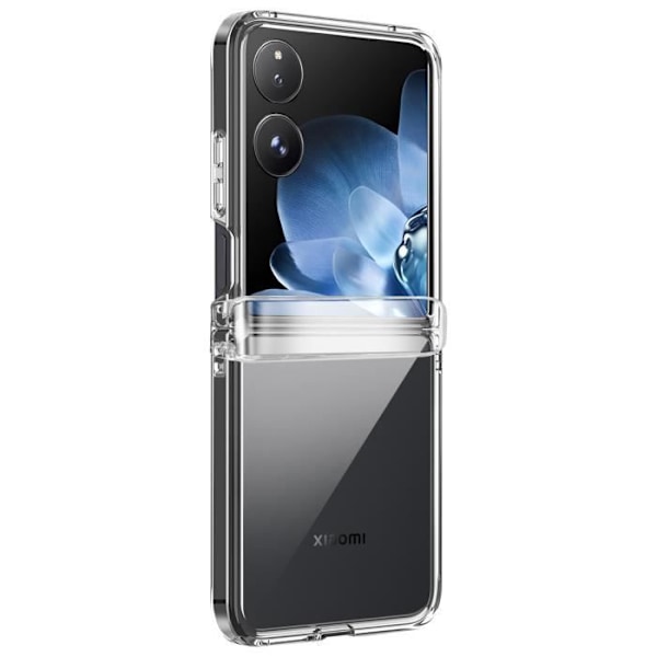Fodral för Xiaomi Mix Flip Hard Synlig designskydd Gångjärn Transparent Transparent