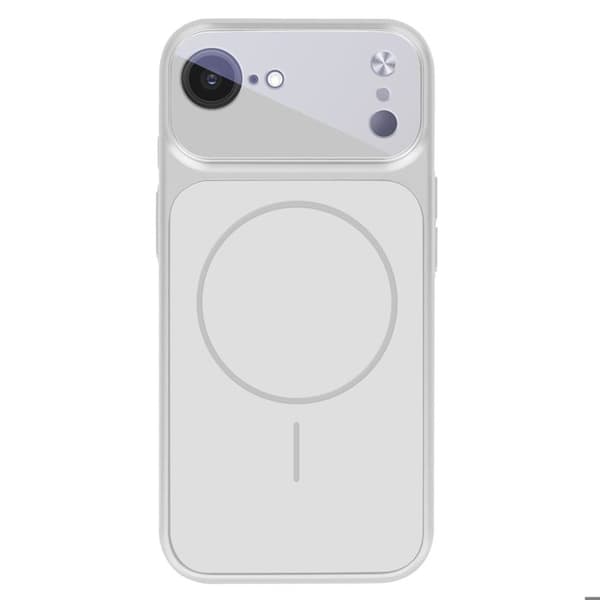 MagSafe-cover til iPhone 16 med beskyttelse af kamera i hærdet glas grå Grå