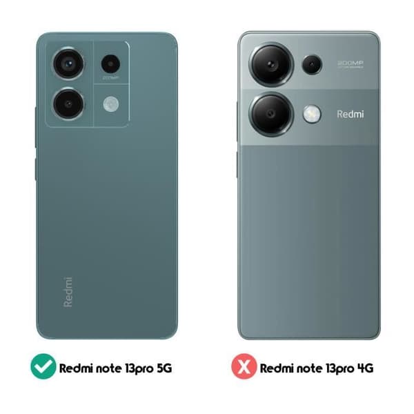 Etui til Xiaomi Redmi Note 13 Pro 5G - AVIZAR - Chesterfield - Pung og videoholder - Grå Grå