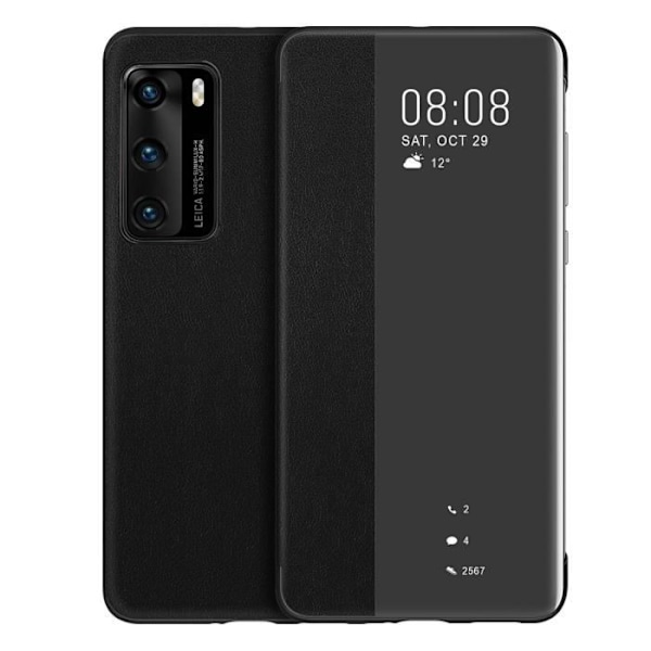 Hus - HUAWEI - P40 - Smart Fönster - Mjuk Skal - Svart Svart