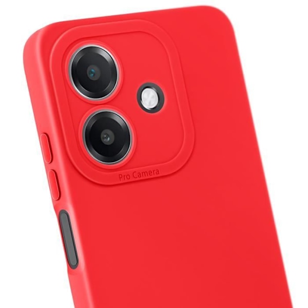 Coque för Oppo A40 Silikon Matt Kamera Skyddad Röd Röd