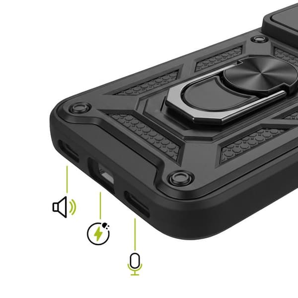 Cover til Pixel 11 / 11 Pro med skydelåg til kamera og magnetring Mayaxess Sort Svart