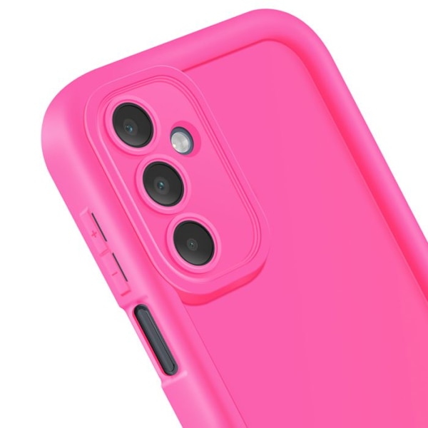 Samsung Galaxy A16 Suojakuori Silikoni Pehmeä Kosketus Kohotetut Reunat Fuksia Rosa