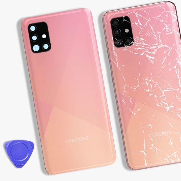 Takakansi Samsung Galaxy A51 Alkuperäinen Huoltopaketti Samsung Vaaleanpunainen